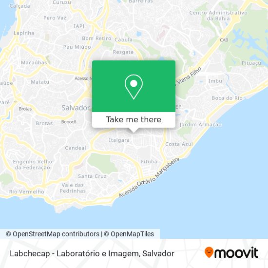 Mapa Labchecap - Laboratório e Imagem