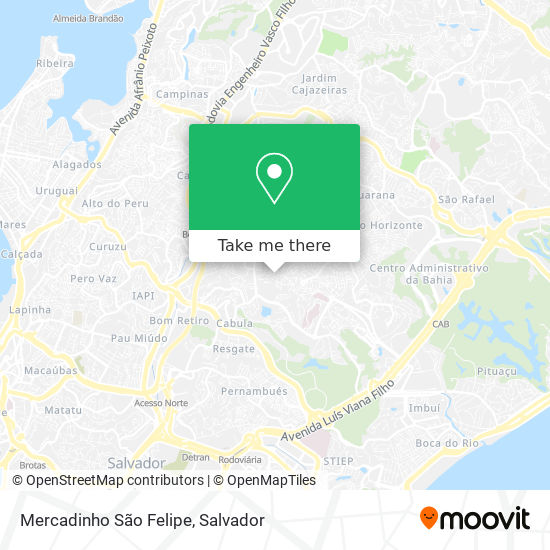 Mapa Mercadinho São Felipe