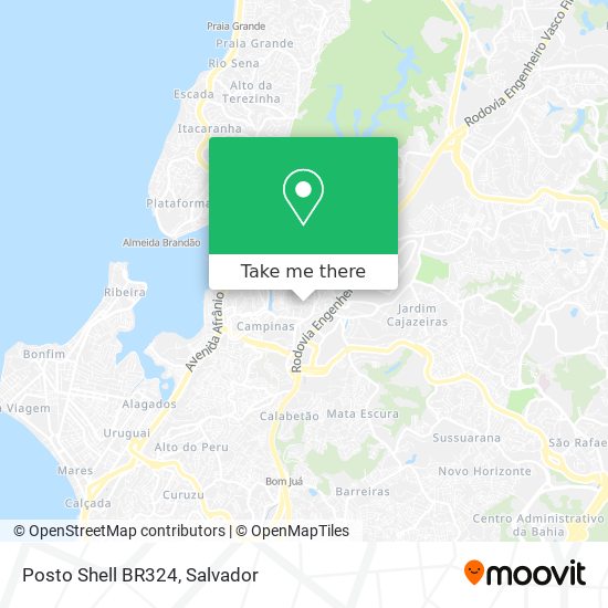 Mapa Posto Shell BR324