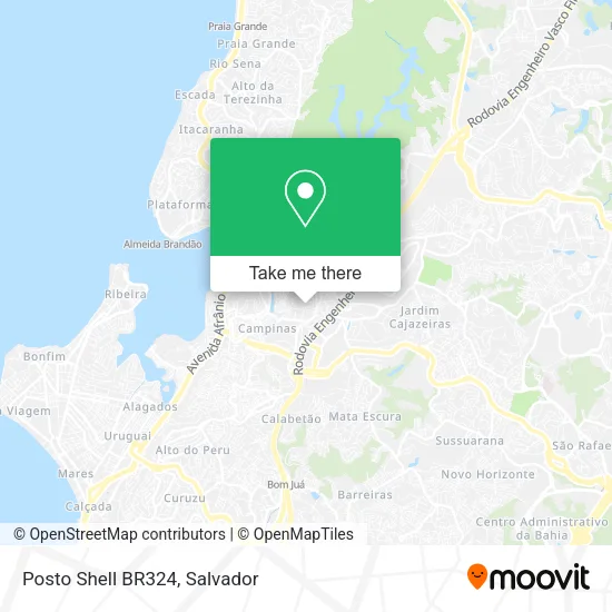 Posto Shell BR324 map