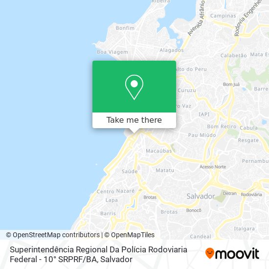 Superintendência Regional Da Polícia Rodoviaria Federal - 10° SRPRF / BA map