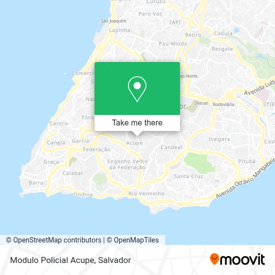 Modulo Policial Acupe map