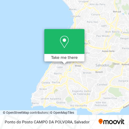 Ponto do Posto CAMPO DA POLVORA map