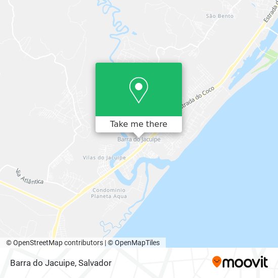 Barra do Jacuipe map