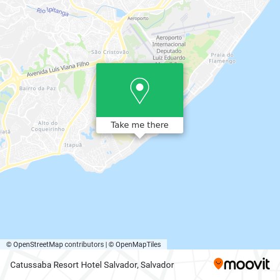 Mapa Catussaba Resort Hotel Salvador