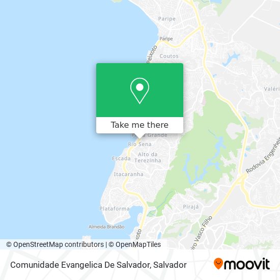 Mapa Comunidade Evangelica De Salvador