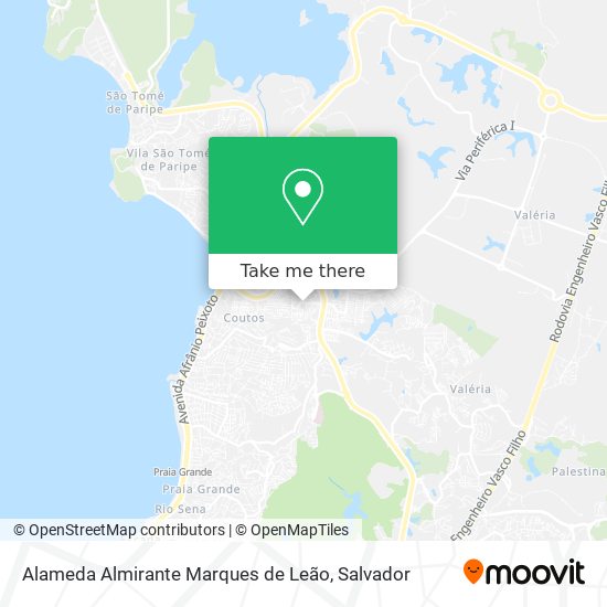 Mapa Alameda Almirante Marques de Leão