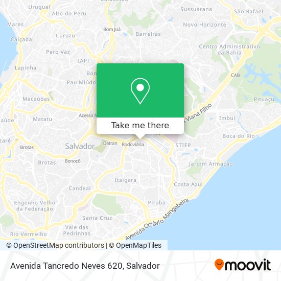 Avenida Tancredo Neves 620 map