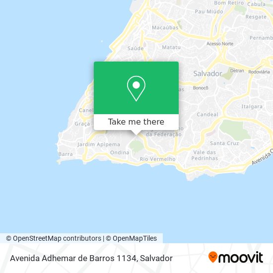 Avenida Adhemar de Barros 1134 map