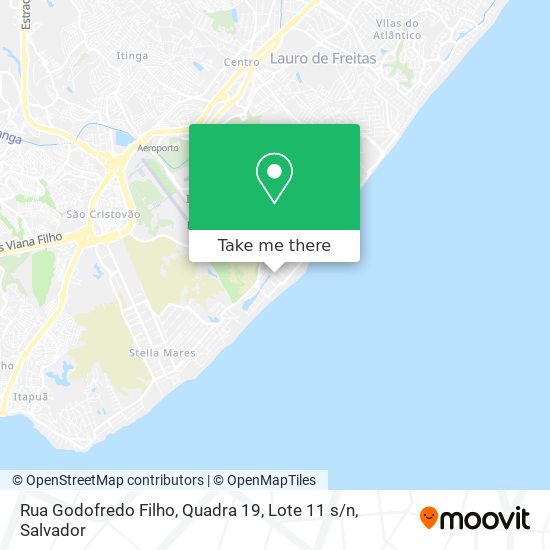 Mapa Rua Godofredo Filho, Quadra 19, Lote 11 s / n