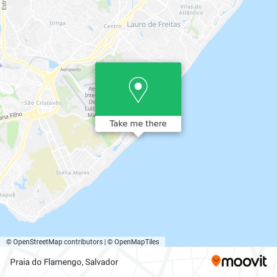 Praia do Flamengo map