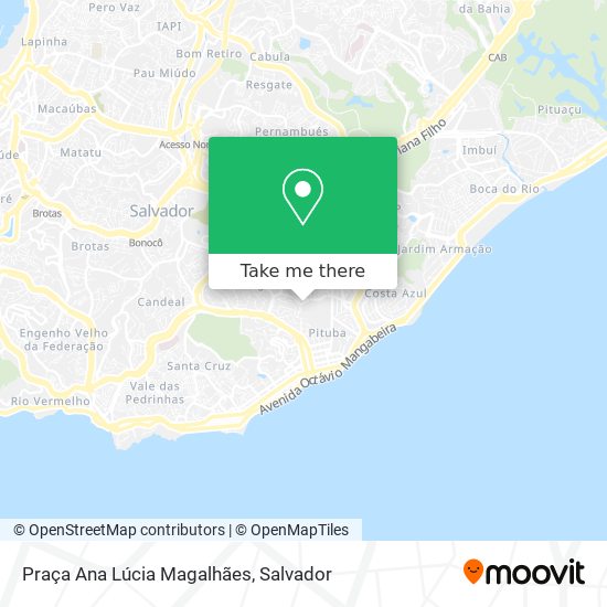 Mapa Praça Ana Lúcia Magalhães