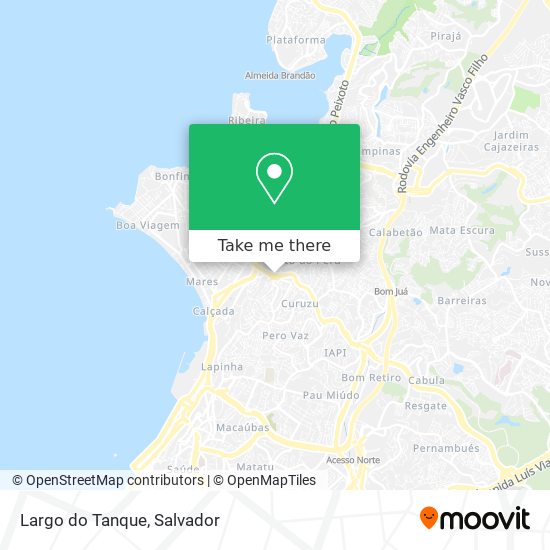 Mapa Largo do Tanque