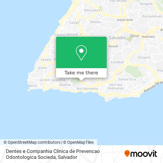 Dentes e Companhia Clinica de Prevencao Odontologica Socieda map