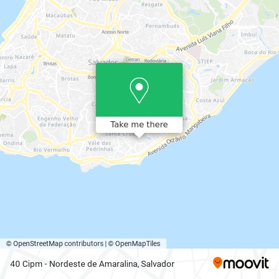 40 Cipm - Nordeste de Amaralina map