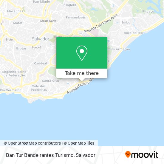 Ban Tur Bandeirantes Turismo map