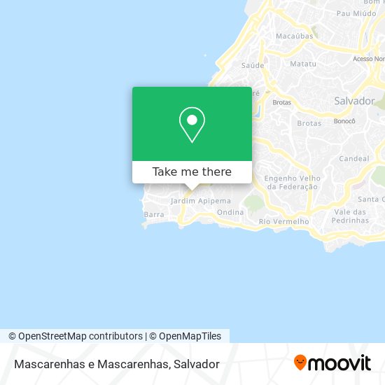 Mascarenhas e Mascarenhas map