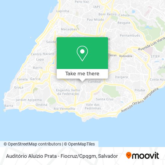 Mapa Auditório Aluízio Prata - Fiocruz / Cpqgm