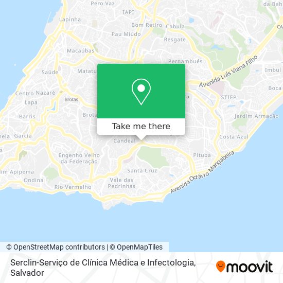 Serclin-Serviço de Clínica Médica e Infectologia map