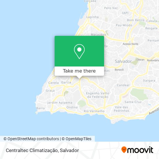 Mapa Centraltec Climatização