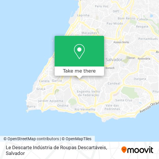 Le Descarte Indústria de Roupas Descartáveis map