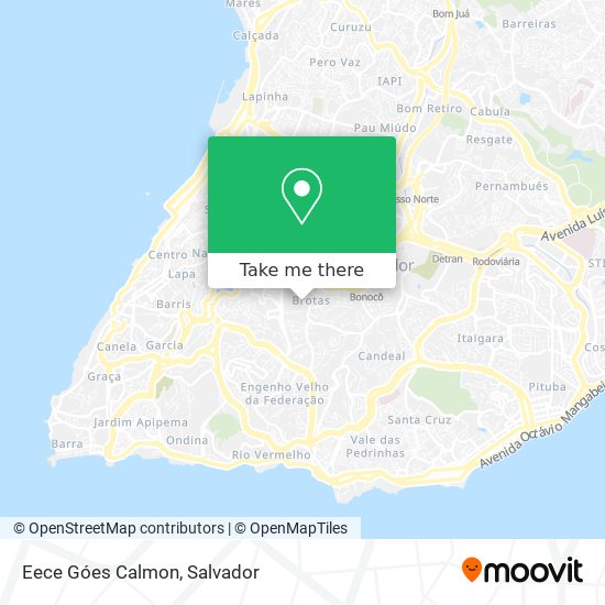 Eece Góes Calmon map