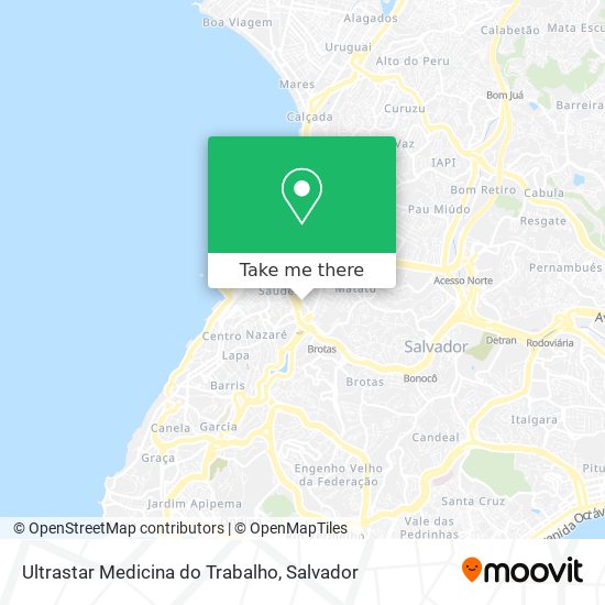 Ultrastar Medicina do Trabalho map