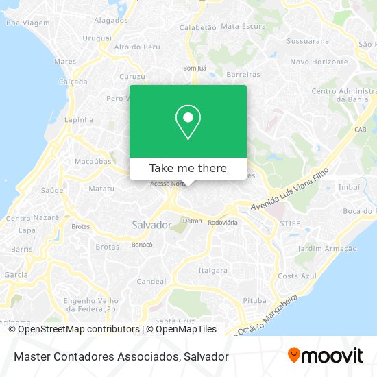 Master Contadores Associados map
