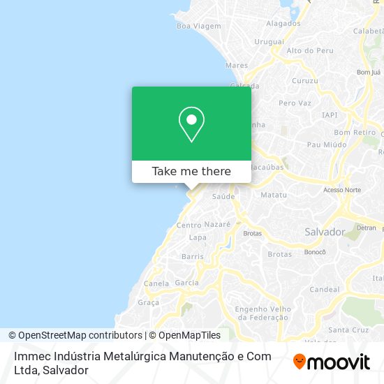 Mapa Immec Indústria Metalúrgica Manutenção e Com Ltda