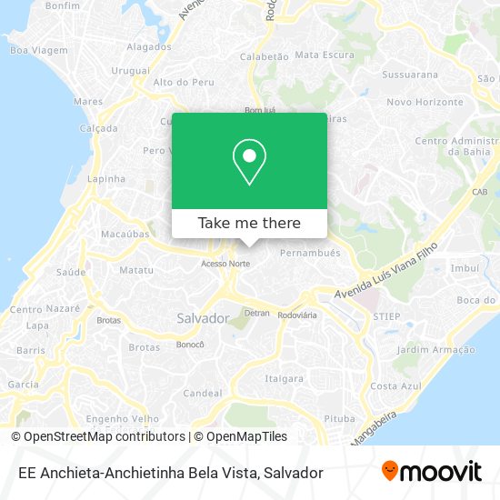 Mapa EE Anchieta-Anchietinha Bela Vista