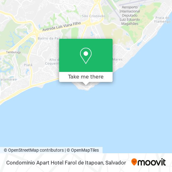 Condomínio Apart Hotel Farol de Itapoan map