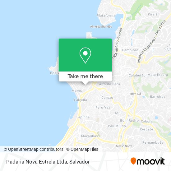 Mapa Padaria Nova Estrela Ltda