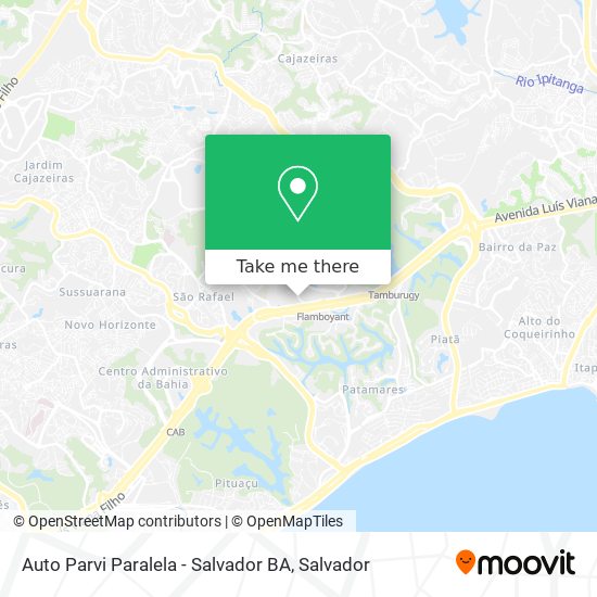 Auto Parvi Paralela - Salvador BA map
