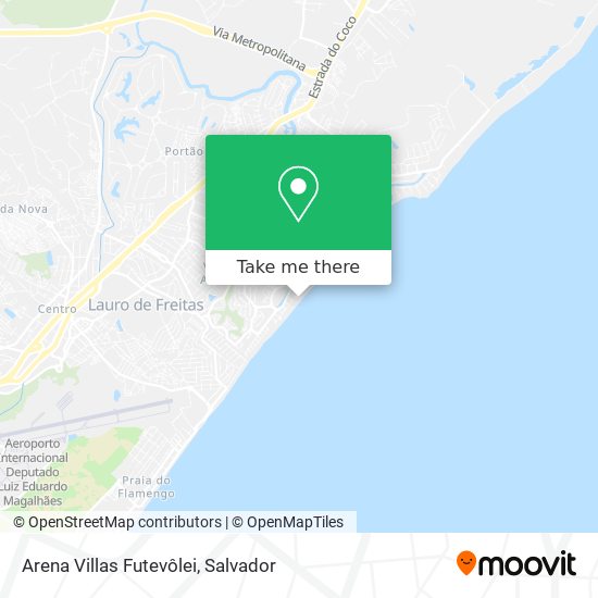 Arena Villas Futevôlei map