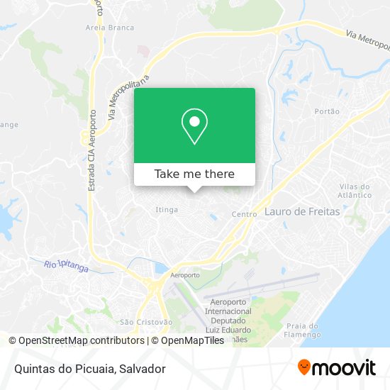 Quintas do Picuaia map