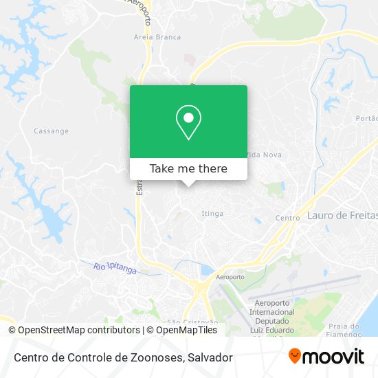 Centro de Controle de Zoonoses map