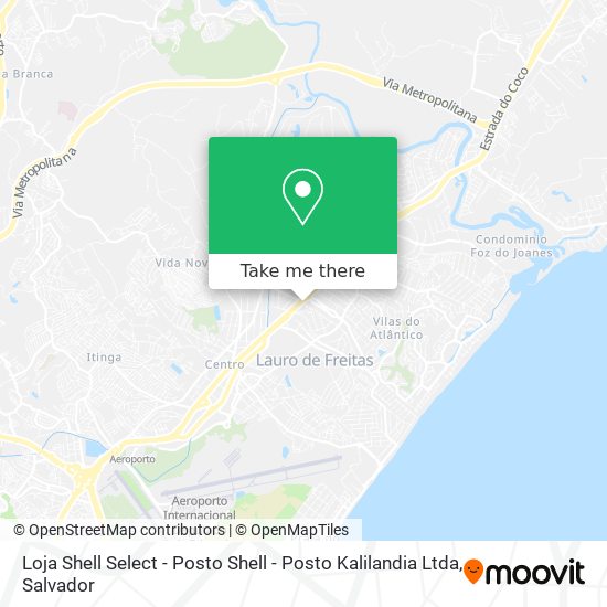 Loja Shell Select - Posto Shell - Posto Kalilandia Ltda map