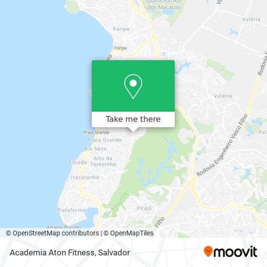 Mapa Academia Aton Fitness