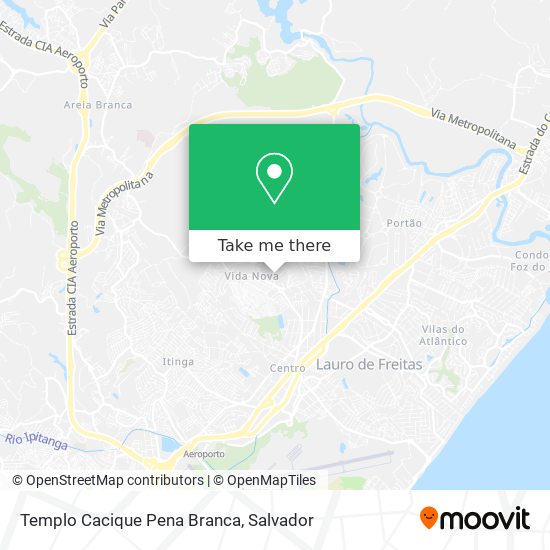 Mapa Templo Cacique Pena Branca