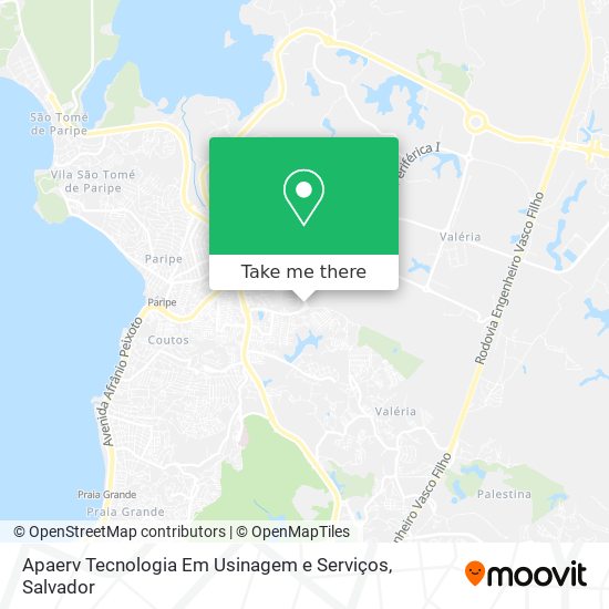 Mapa Apaerv Tecnologia Em Usinagem e Serviços