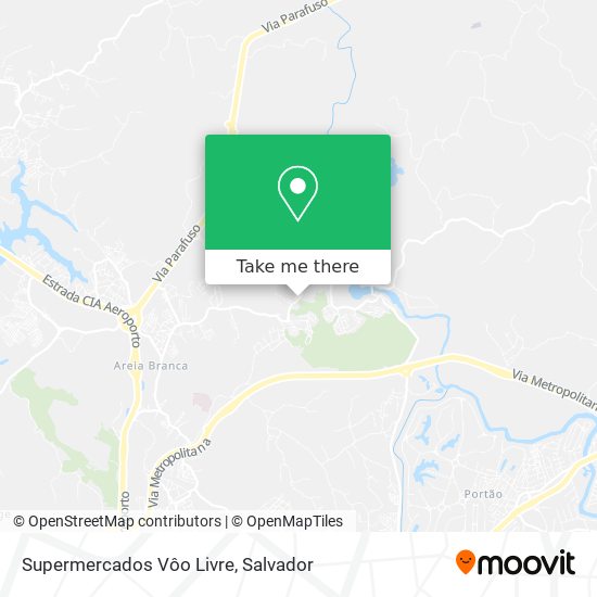 Mapa Supermercados Vôo Livre