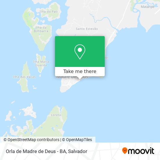 Orla de Madre de Deus - BA map