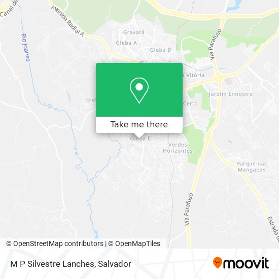 M P Silvestre Lanches map