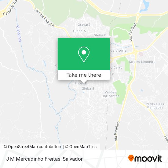 J M Mercadinho Freitas map