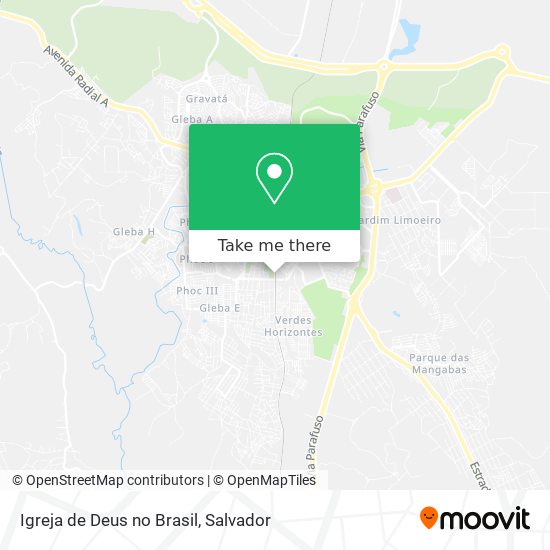 Igreja de Deus no Brasil map