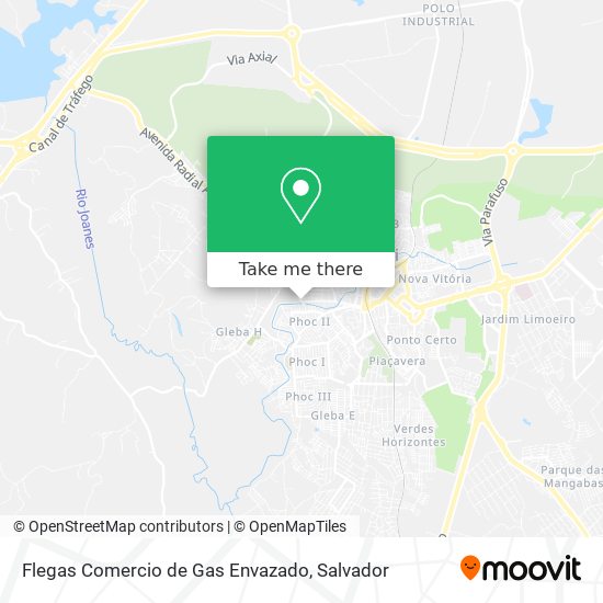 Flegas Comercio de Gas Envazado map