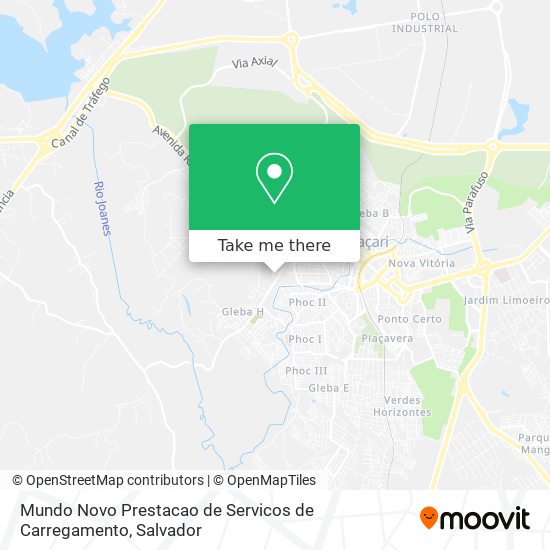 Mundo Novo Prestacao de Servicos de Carregamento map