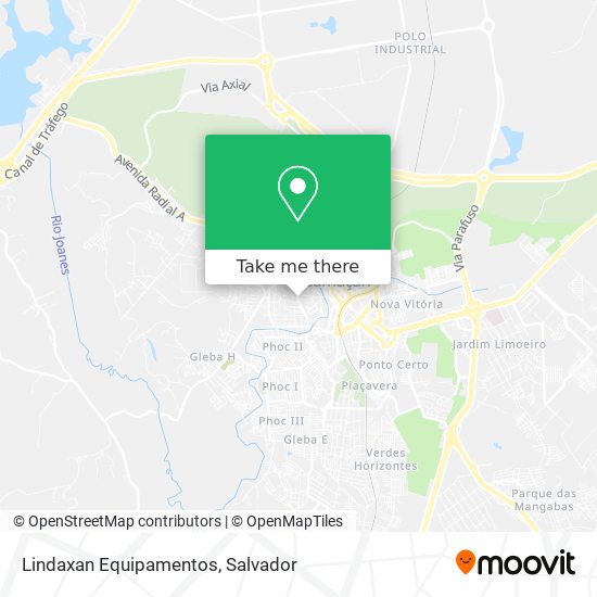 Lindaxan Equipamentos map
