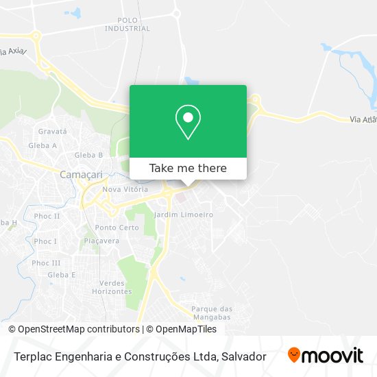 Mapa Terplac Engenharia e Construções Ltda