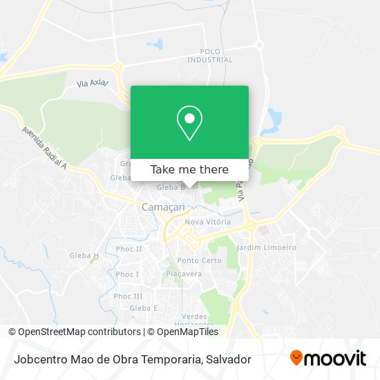 Jobcentro Mao de Obra Temporaria map